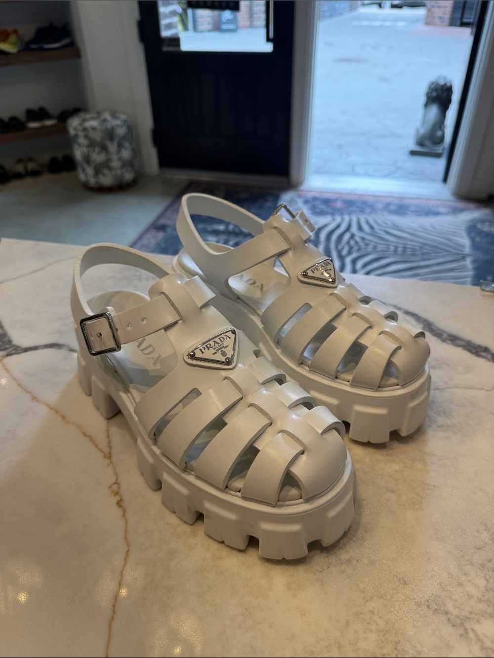 Monolith Prada sandals
